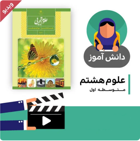 آموزش درس تغییرهای شیمیایی در خدمت زندگی (بخش دوم) کتاب علوم هشتم متوسطه به صورت فایل انیمیشن